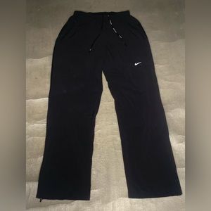 Black baggy Nike dri-fit track pants